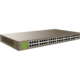  Коммутатор в стойку IP-COM G1050F, 48*1Gbit RJ45, 2*SFP 1Gbit 