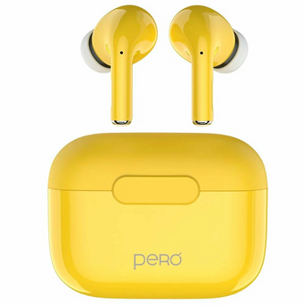  Наушники беспроводные PERO TWS06 Comfort (PTWS06Y) Yellow 