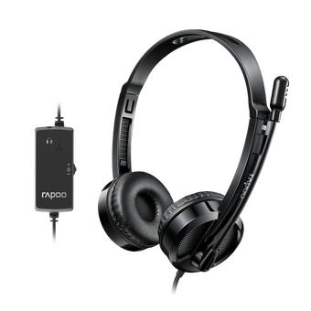  Наушники RAPOO H120 USB Stereo headset Black 