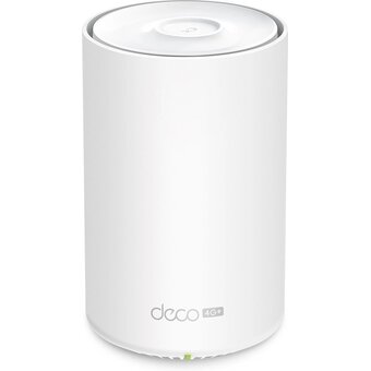  Бесшовный Mesh роутер TP-Link Deco X10-4G (1-Pack)) AX1500 10/100/1000BASE-TX cat.6 белый 