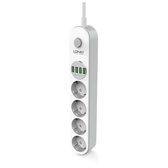  Сетевой удлинитель Perfeo LD_B4438 LDNIO SE4432 White/Gray 