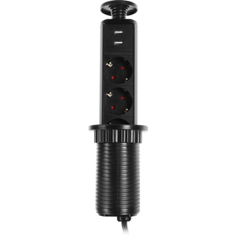  Сетевой разветвитель PREMIER 3R USB 1.8м серый PX/BL-VRT-3R-2USB-GRE 