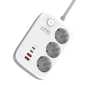  Сетевой удлинитель LDNIO SE3436 (LD_D0425) White 