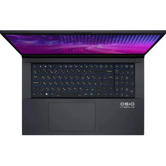  Ноутбук OSIO CyberLine C170i-001 17.3", IPS, Intel Core i5 12600H 1.2ГГц, 6 ядер, 16ГБ 512ГБ SSD, RTX 3050 - 6 ГБ, без ОС темно-серый 