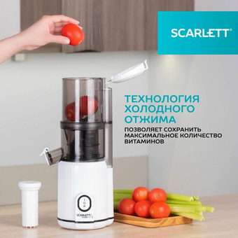  Соковыжималка Scarlett SC-JE50S63 белый 