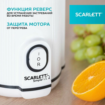  Соковыжималка Scarlett SC-JE50S63 белый 