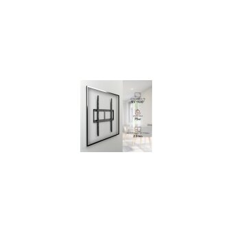  Кронштейн для телевизора Holder LCD-F8601-B черный 55"-100" макс.75кг настенный фиксированный 