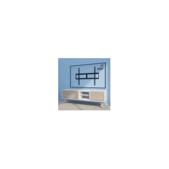  Кронштейн для телевизора Holder LCD-F8601-B черный 55"-100" макс.75кг настенный фиксированный 
