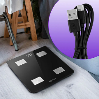  Напольные весы KitFort КТ-836 черный 