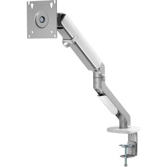  Кронштейн для мониторов Ultramounts UM 734SIL серый/серебристый 17"-27" макс.7кг крепление к столешнице поворот и наклон 