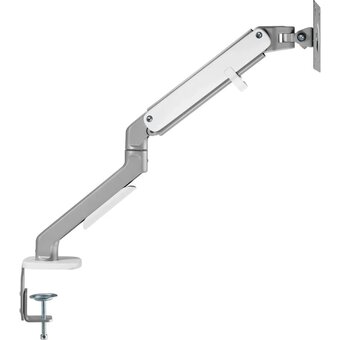  Кронштейн для мониторов Ultramounts UM 734SIL серый/серебристый 17"-27" макс.7кг крепление к столешнице поворот и наклон 