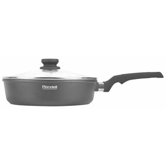  Сотейник Rondell Point RDA-1351 с крышкой, графитовый 