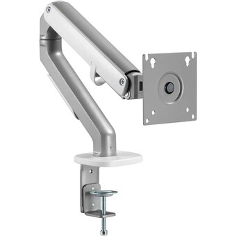  Кронштейн для мониторов Ultramounts UM 734SIL серый/серебристый 17"-27" макс.7кг крепление к столешнице поворот и наклон 