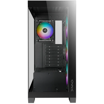  Корпус Azza Cove черный (CSAZ-570B Cove) без БП ATX 4x120mm 1xUSB2.0 1xUSB3.0 1xUSB3.1 audio bott PSU 