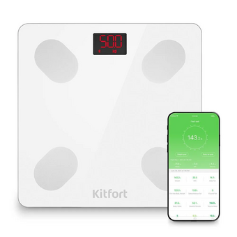  Напольные весы KitFort КТ-839 белый 