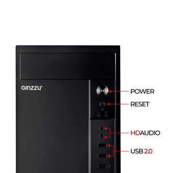  Корпус Ginzzu B410 mATX 