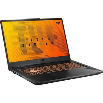  Ноутбук ASUS Tuf Gaming A17 FA706NF-HX007 (90NR0JH5-M002L0) Ryzen 5 7535HS 16Gb SSD 512Gb nVidia RTX 2050 4Gb 17,3 FHD IPS Cam 48Вт*ч No OS Черный 