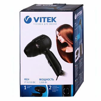  Фен Vitek VT-8210 черный 