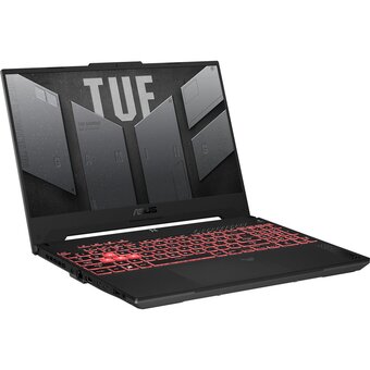  Ноутбук ASUS Tuf Gaming A15 FA507UV-LP149 (90NR0I25-M007W0) Ryzen 7 8845HS 16Gb SSD 512Gb nVidia RTX 4060 8Gb 15,6 FHD IPS Cam 90Вт*ч No OS Серый 