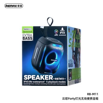  Портативная акустика REMAX RB-M11 Yumker Series 5W Party Light Portable Wireless Speaker черный 