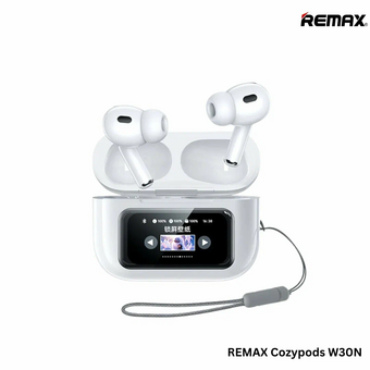  Наушники bluetooth REMAX W30N Noise-Cancelling True Wireless Earbuds with Touchscreen CozyPods белый 
