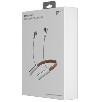  Наушники беспроводные PERO BE04 Ultimate (PWH-BE04BL) Black, вакуумные 