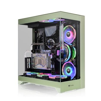  Корпус Thermaltake CTE E550 Matcha зеленый (CA-1Z8-00MEWN-00) без БП ATX 3x140mm 2xUSB3.0 audio bott PSU 