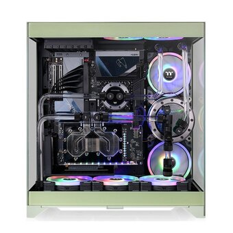  Корпус Thermaltake CTE E550 Matcha зеленый (CA-1Z8-00MEWN-00) без БП ATX 3x140mm 2xUSB3.0 audio bott PSU 