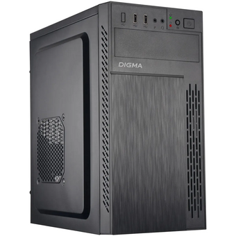  Корпус Digma DCC-MN301 черный без БП mATX 1x80mm 2x120mm 1xUSB2.0 1xUSB3.0 audio 