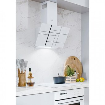  Вытяжка LEX Moza 600 R1 White наклонная 