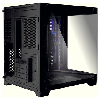  Корпус Ginzzu V320 RGB подсветка, закаленное стекло 1*USB 3.0,1*USB 2.0, AU mATX 