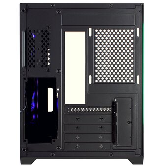  Корпус Ginzzu V320 RGB подсветка, закаленное стекло 1*USB 3.0,1*USB 2.0, AU mATX 