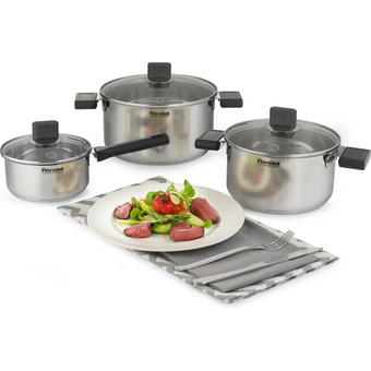  Кастрюля Rondell Quadro RDS-1596 3.1л стальной 
