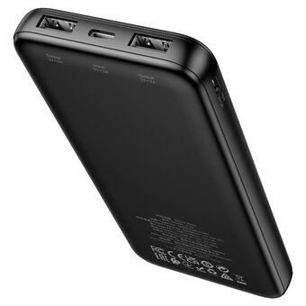  Аккумулятор внешний резервный HOCO J128 Powerful power bank 10000mAh черный 
