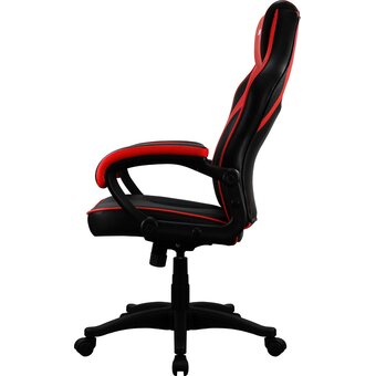  Кресло игровое Aerocool AС40C Air (AС40C black red) на колесиках, полиуретан, черный/красный/красный 