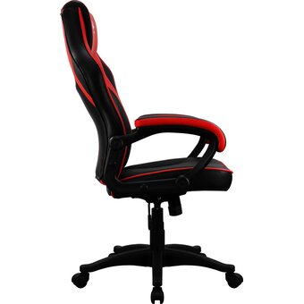  Кресло игровое Aerocool AС40C Air (AС40C black red) на колесиках, полиуретан, черный/красный/красный 