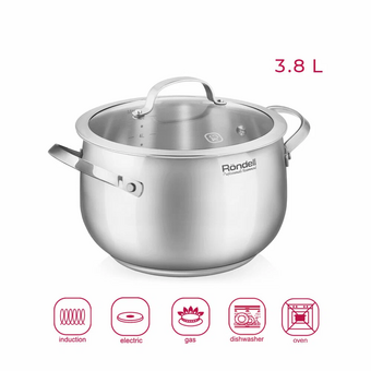  Кастрюля Rondell Calypso RDS-1671 3.8л стальной 