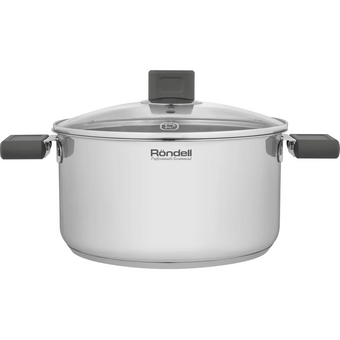  Кастрюля Rondell Quadro RDS-1597 5.1л стальной 