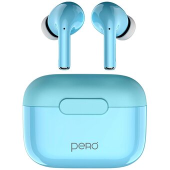  Наушники беспроводные PERO TWS06 Comfort (PTWS06LB) Light blue 