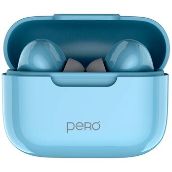  Наушники беспроводные PERO TWS06 Comfort (PTWS06LB) Light blue 