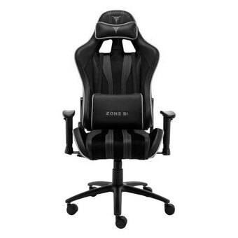  Кресло игровое ZONE 51 Gravity Z51-GRV-B на колесиках, эко.кожа/замшевая ткань, черный 