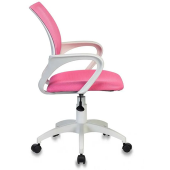  Кресло Бюрократ CH W696 (СH W696 pink) на колесиках, сетка/ткань, розовый 