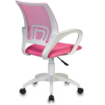  Кресло Бюрократ CH W696 (СH W696 pink) на колесиках, сетка/ткань, розовый 