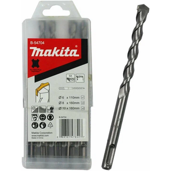  Перфоратор Makita HR2630 + набор буров B-54704 (KIT024) патрон SDS-plus уд. 2.9Дж 800Вт (кейс в комплекте) 