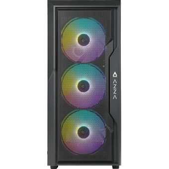  Корпус Azza Fighter черный (CSAZ-290 Fighter) без БП ATX 4x120mm 2xUSB2.0 1xUSB3.0 audio bott PSU 