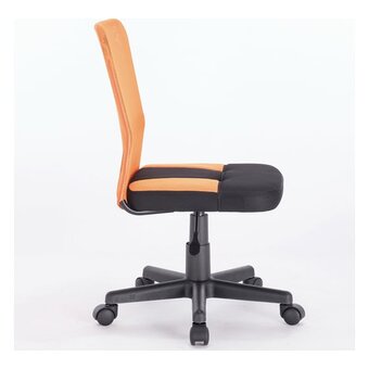  Кресло BRABIX Smart MG-313 (531844) на колесиках, сетка/ткань, черный/оранжевый 