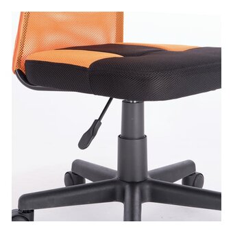  Кресло BRABIX Smart MG-313 (531844) на колесиках, сетка/ткань, черный/оранжевый 
