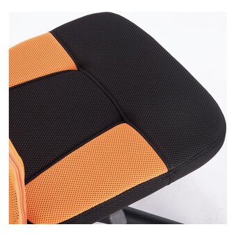  Кресло BRABIX Smart MG-313 (531844) на колесиках, сетка/ткань, черный/оранжевый 