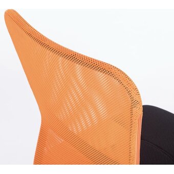 Кресло BRABIX Smart MG-313 (531844) на колесиках, сетка/ткань, черный/оранжевый 