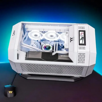  Корпус Thermaltake The Tower 300 белый (CA-1Y4-00S6WN-00) без БП miniITX 8x120mm 6x140mm 2xUSB3.0 audio bott PSU 